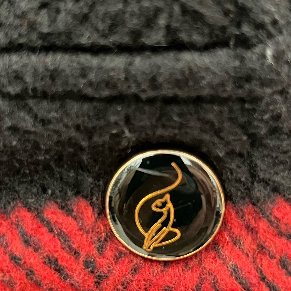 Baby Phat Red and Black Plaid Pea Coat With A Hood - XL - Picture 4 of 13